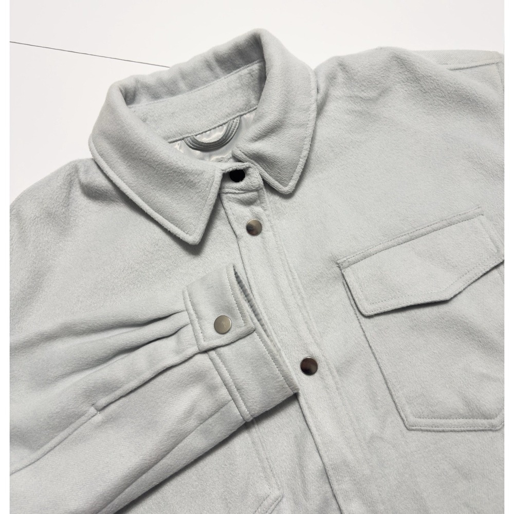 Abercrombie & Fitch Men's Cozy Fleece Shirt Jacket Flannel Snap XL Shacket Heavy